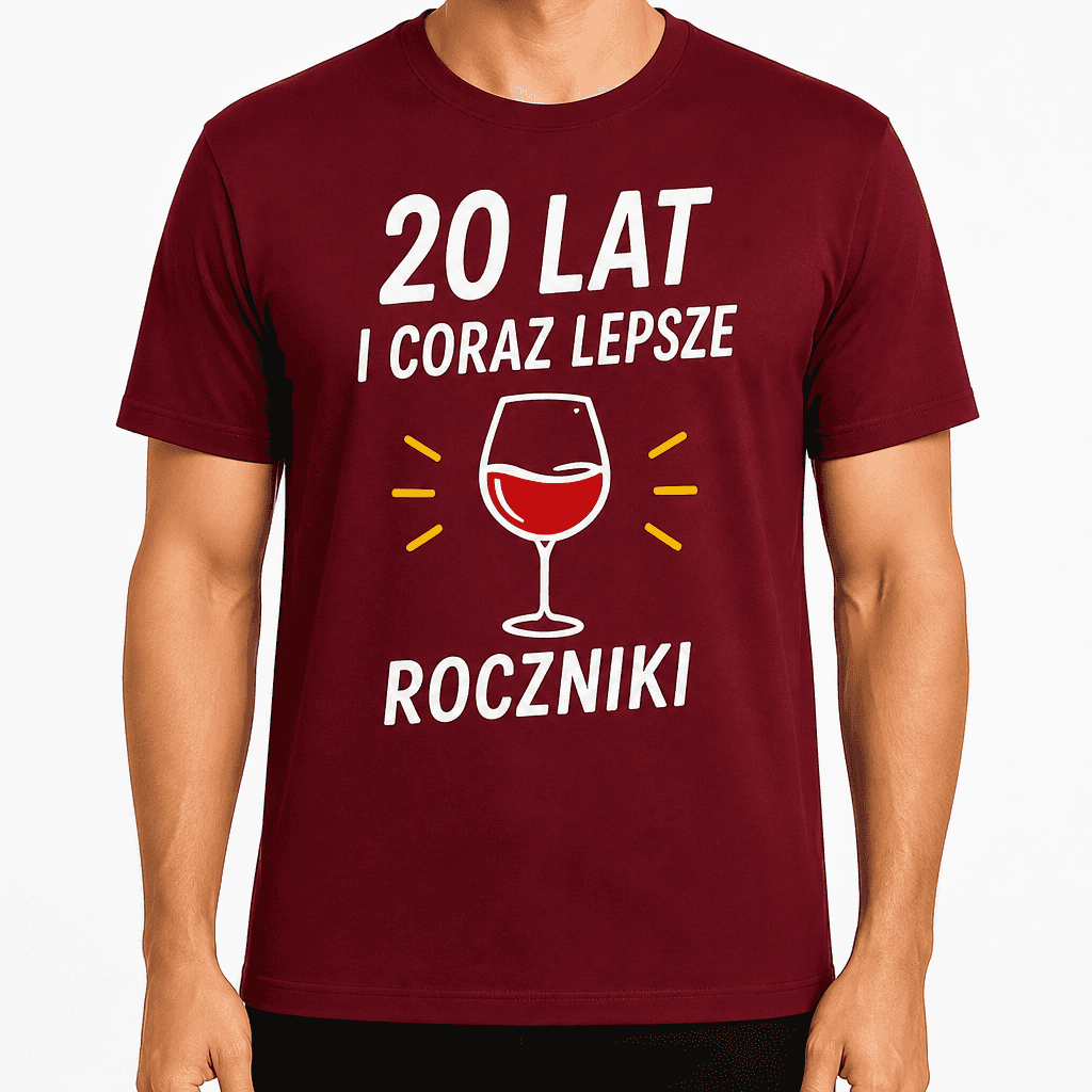 Koszulka na 20. urodziny – 20 lat i coraz lepsze roczniki