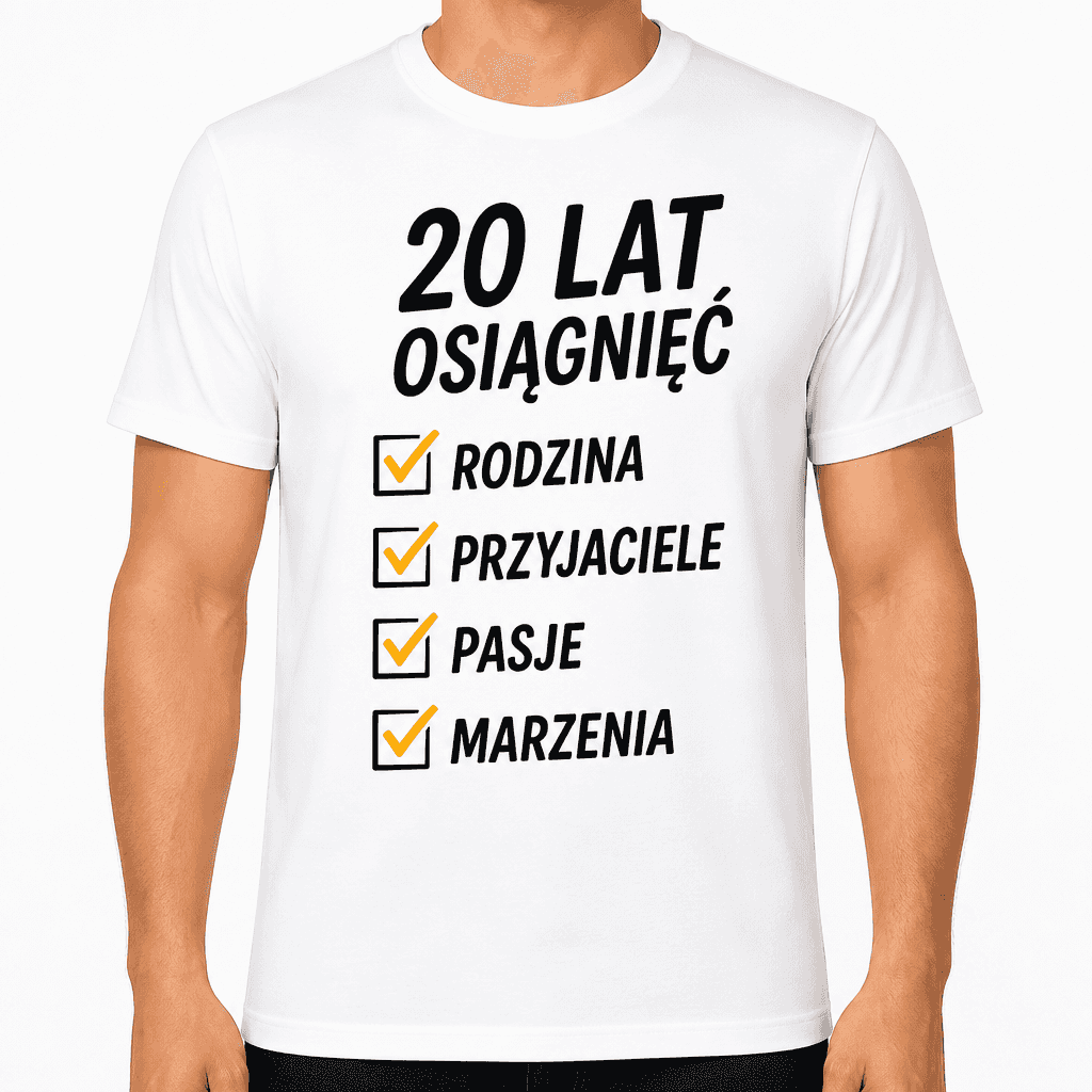 Koszulka na 20. urodziny – 20 lat osiągnięć