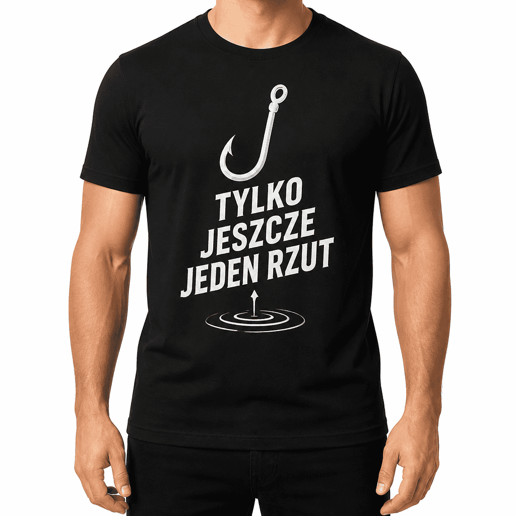 Koszulka wędkarska – Tylko jeszcze jeden rzut