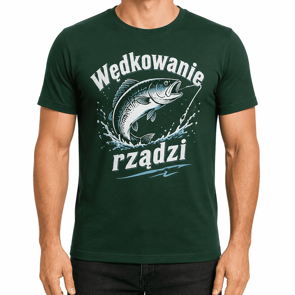 Koszulka wędkarska – Wędkowanie rządzi