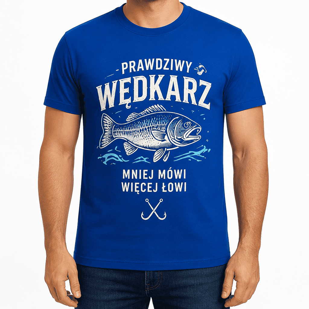 Koszulka wędkarska – PRAWDZIWY WĘDKARZ