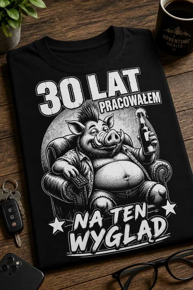 Koszulka 30 lat pracowałem na ten wygląd