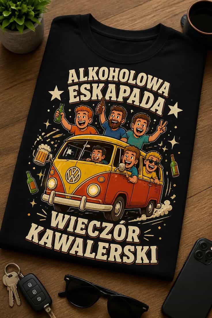 Koszulka alkoholowa eskapada wieczór kawalerski