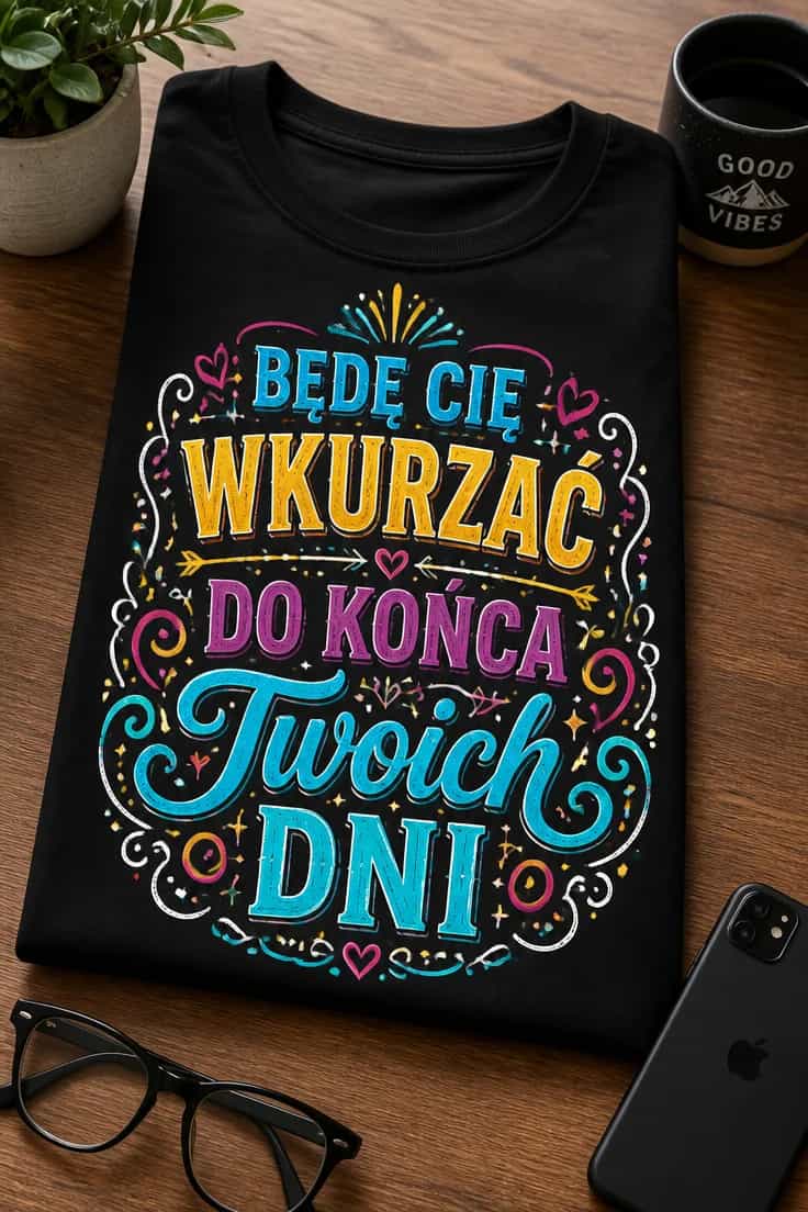 Koszulka dla żony – Będę Cię Wkurzać Do Końca Twoich Dni