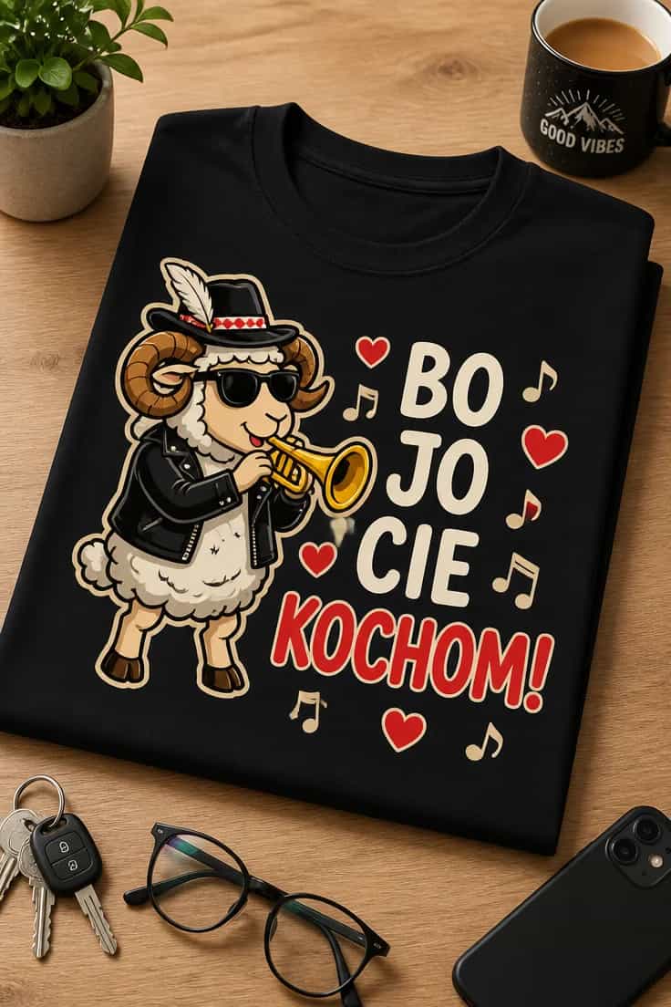 Koszulka dla zakochanych – Bo Jo Cie Kochom!