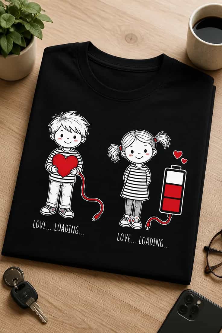 Koszulka dla par – Love... Loading...