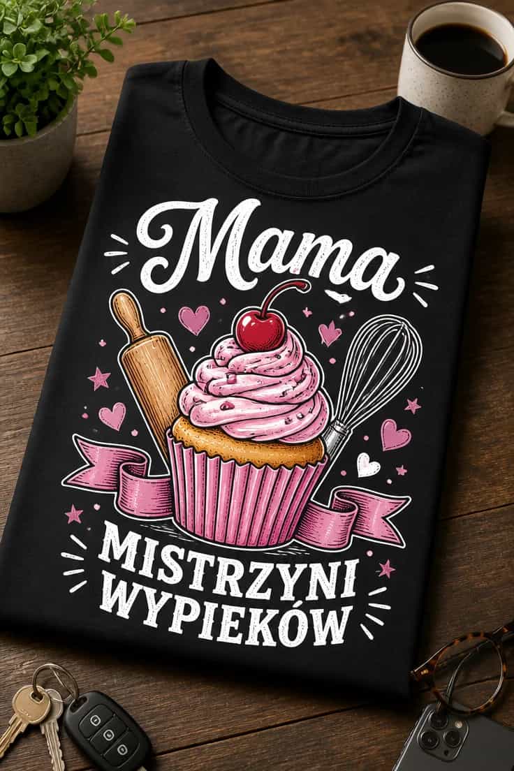Koszulka dla mamy – Mama Mistrzyni Wypieków