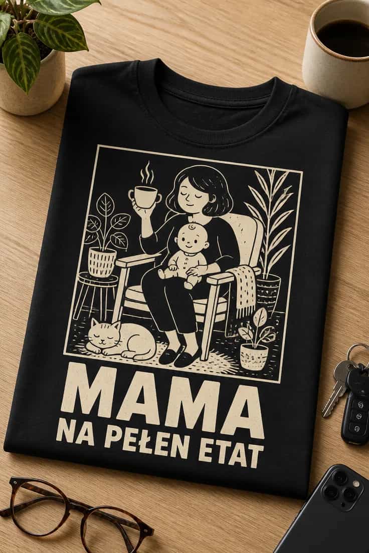 Koszulka dla mamy – Mama Na Pełen Etat