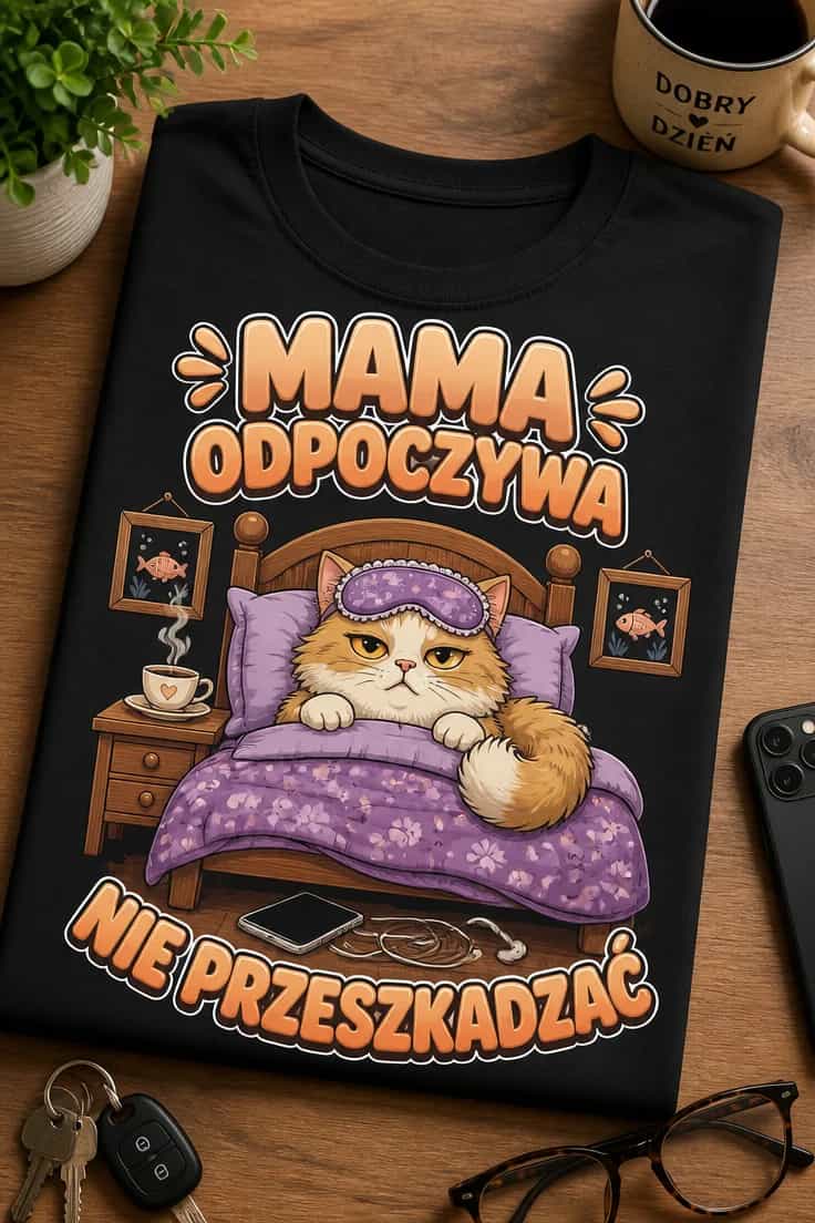Koszulka dla mamy – Mama Odpoczywa Nie Przeszkadzać
