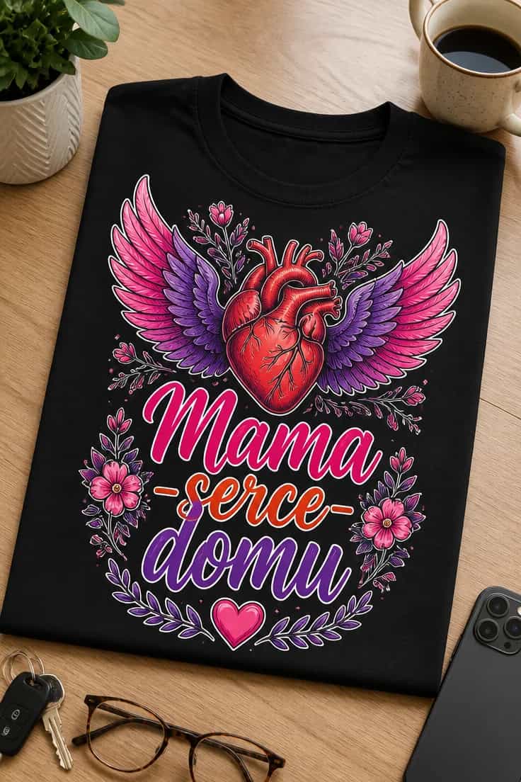 Koszulka dla mamy – Mama -serce- domu