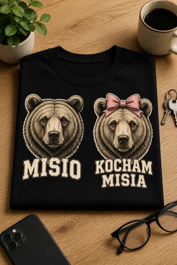 Koszulka dla pary – Misio Kocham Misia