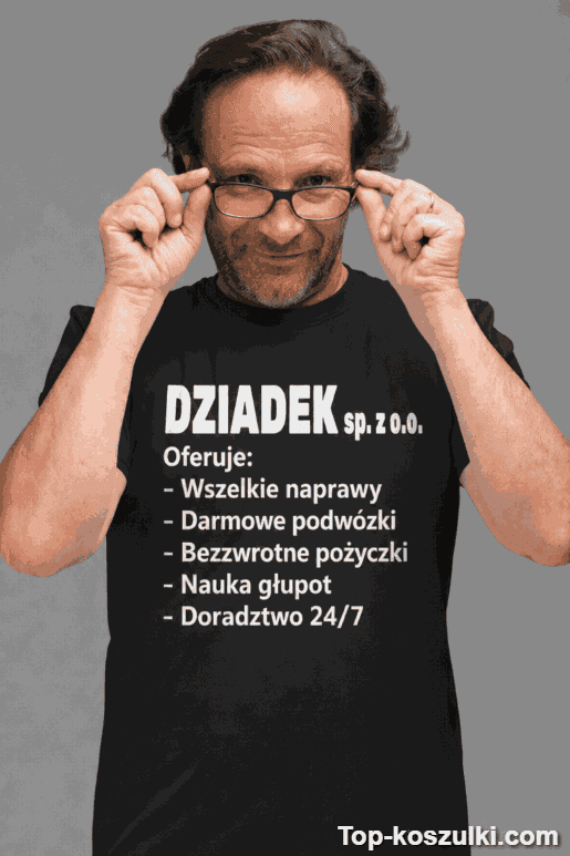Śmieszna koszulka dziadek spółka