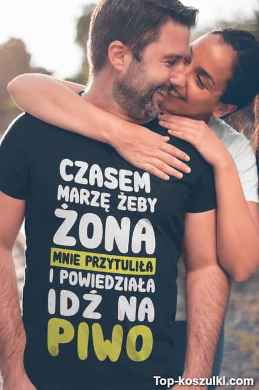 Śmieszna koszulka idź na piwo