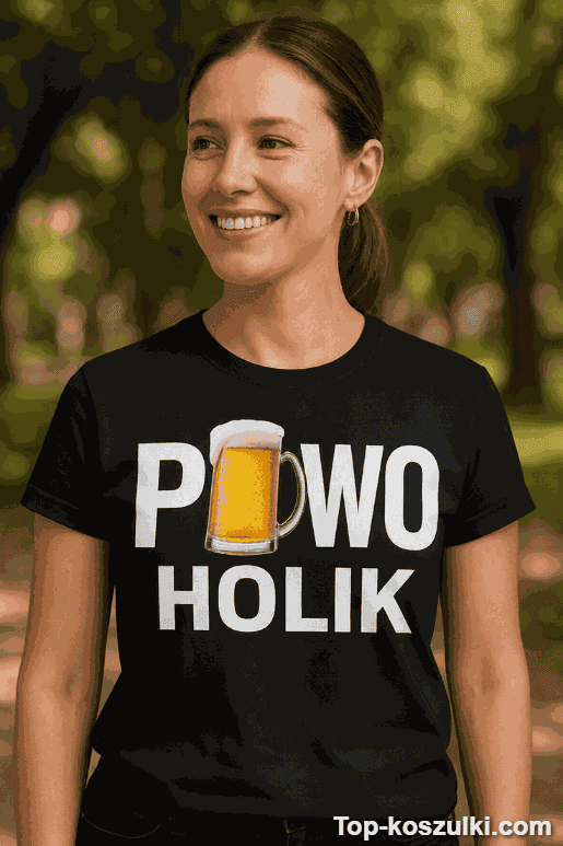 Śmieszna koszulka piwoholik