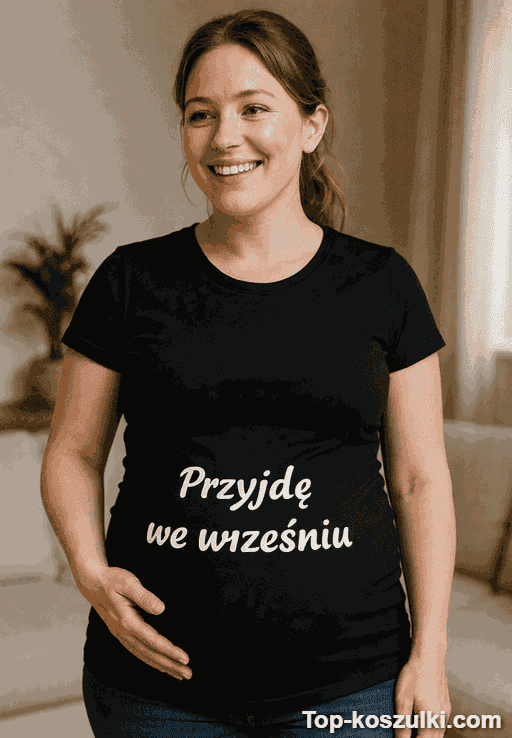 Śmieszna koszulka przyjdę we wrześniu