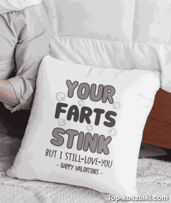 Śmieszna poduszka your farts stink