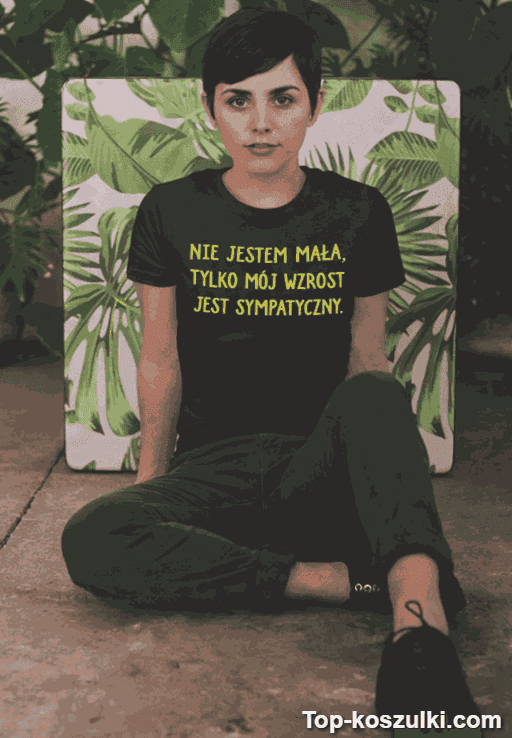 Śmieszna koszulka nie jestem mała