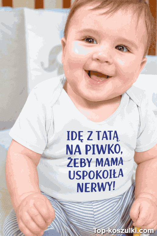 Śmieszne body z tatą na piwko
