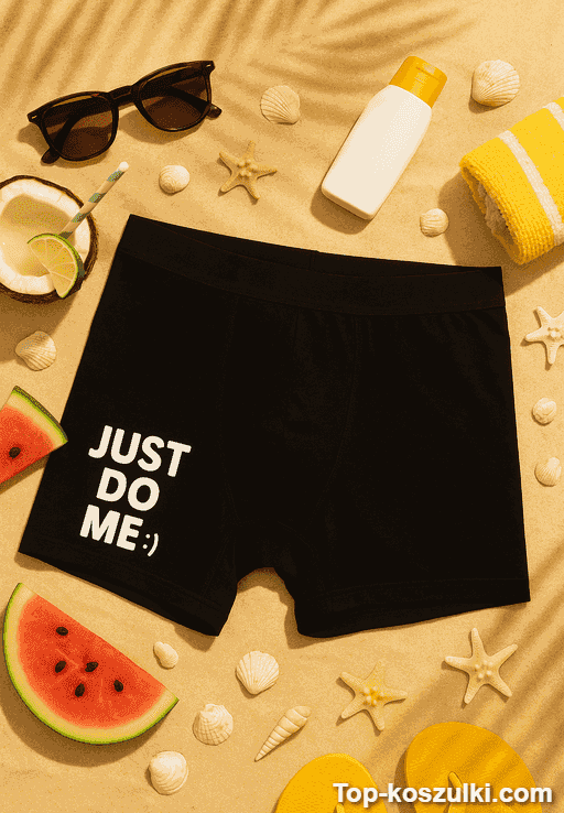 Śmieszne męskie bokserki Just Do Me
