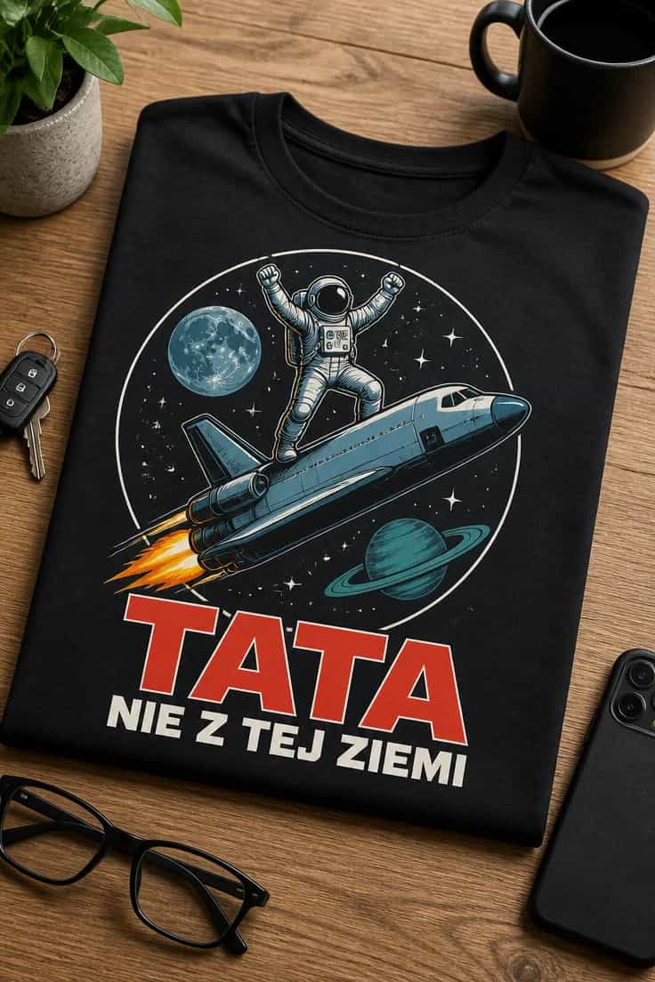 Koszulka dla taty – Tata Nie Z Tej Ziemi