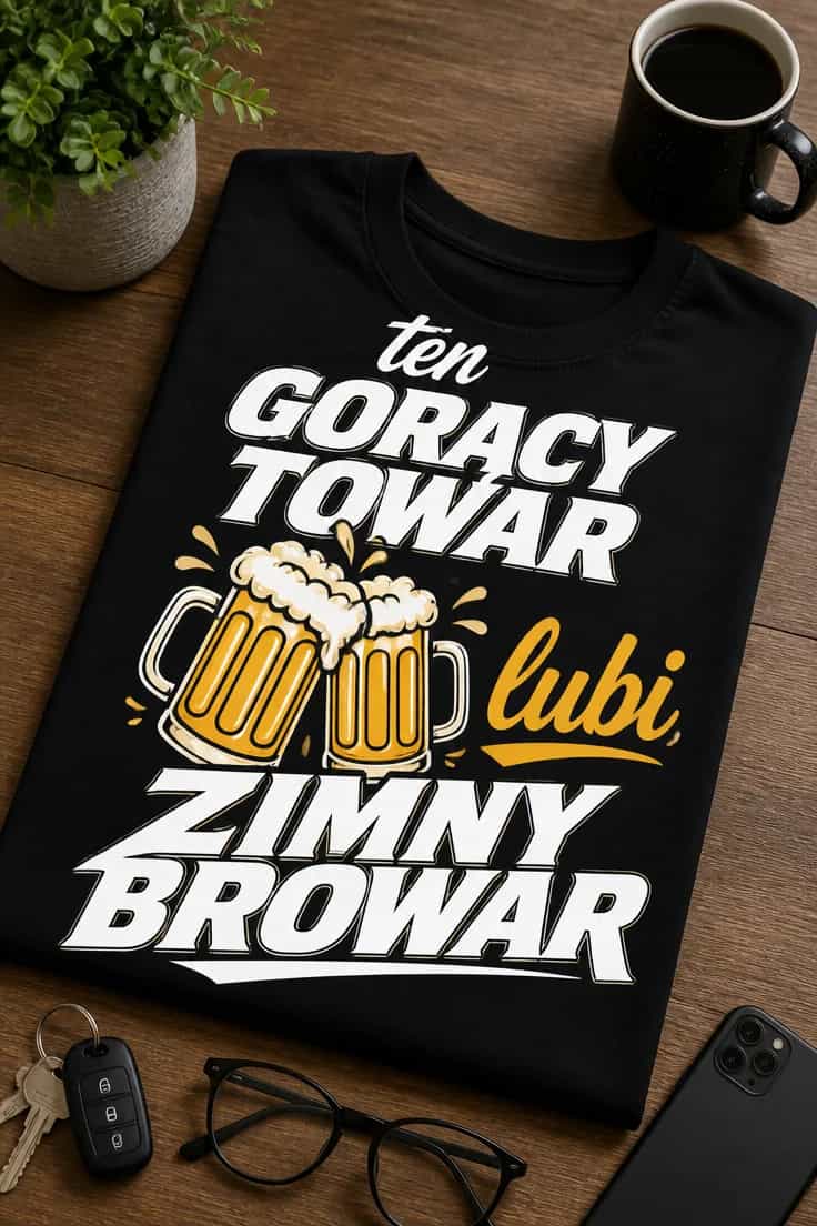 Koszulka gorący towar lubi zimny browar