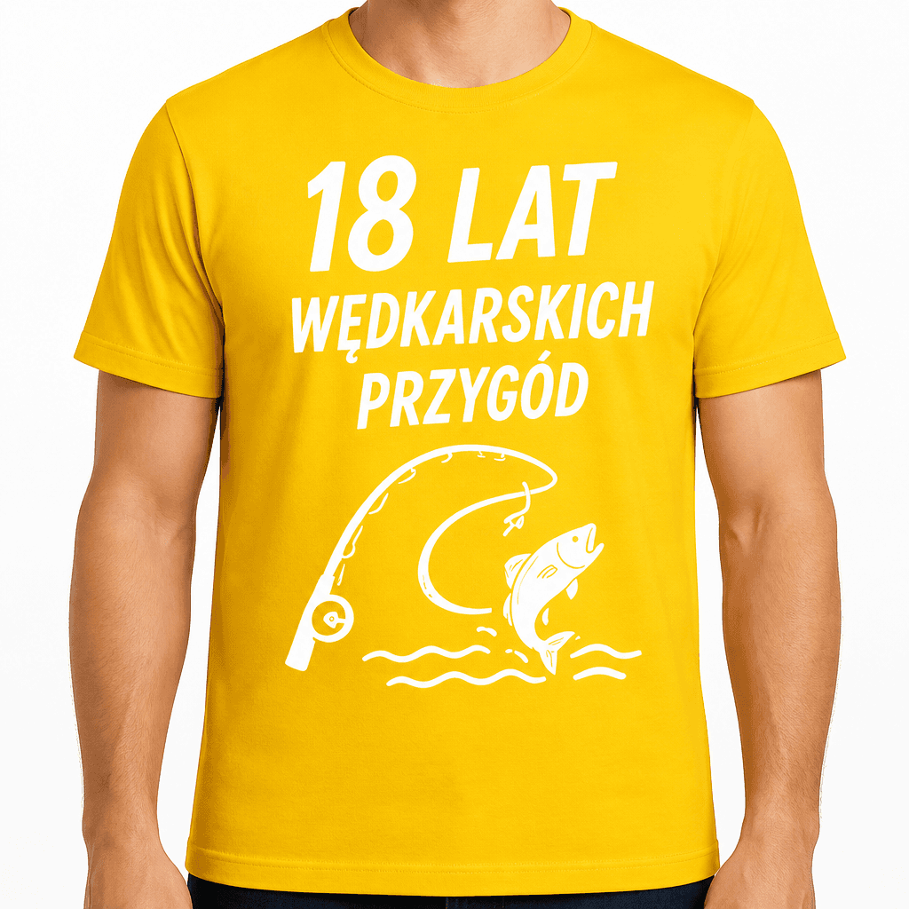 Koszulka na 18. urodziny – 18 lat wędkarskich przygód
