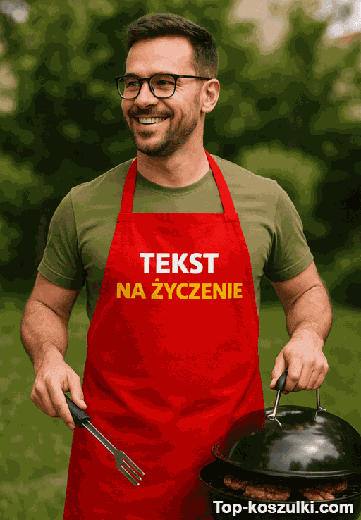 Śmieszny fartuch z napisem na życzenie
