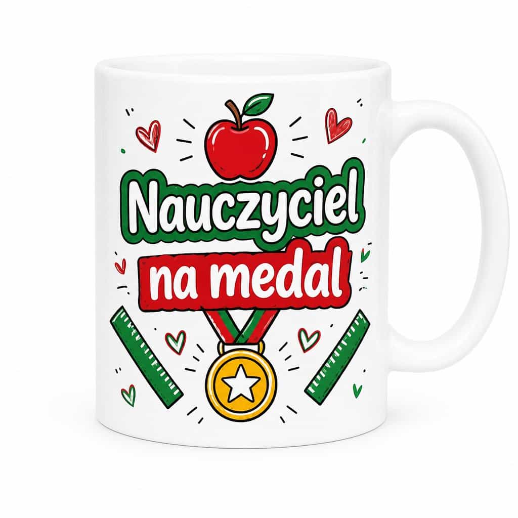 Kubek dla nauczyciela – Nauczyciel na medal
