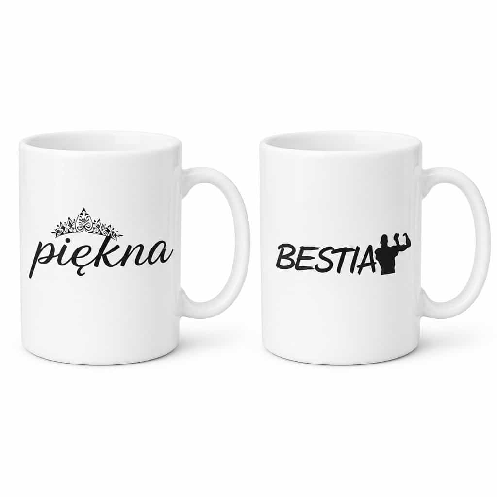 Kubki dla par piękna i bestia