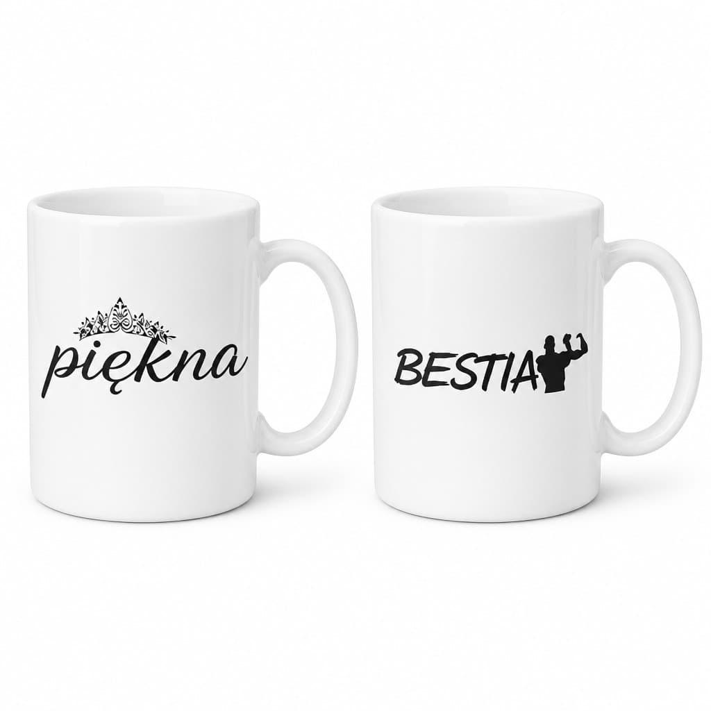 Kubki dla par piękna i bestia