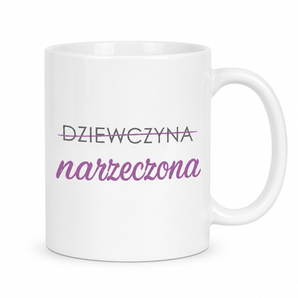 Śmieszny kubek dziewczyna narzeczona