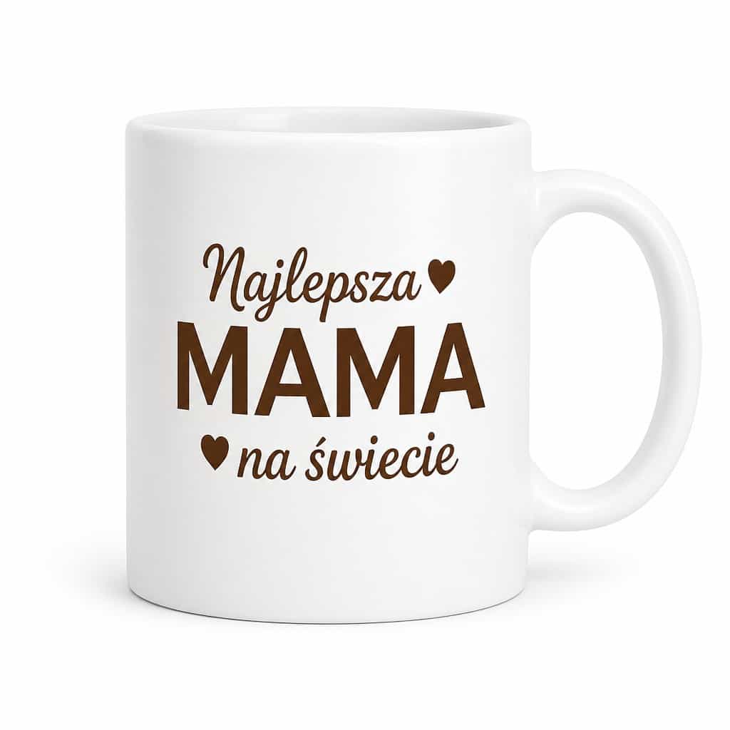 Śmieszny kubek najlepsza mama na świecie