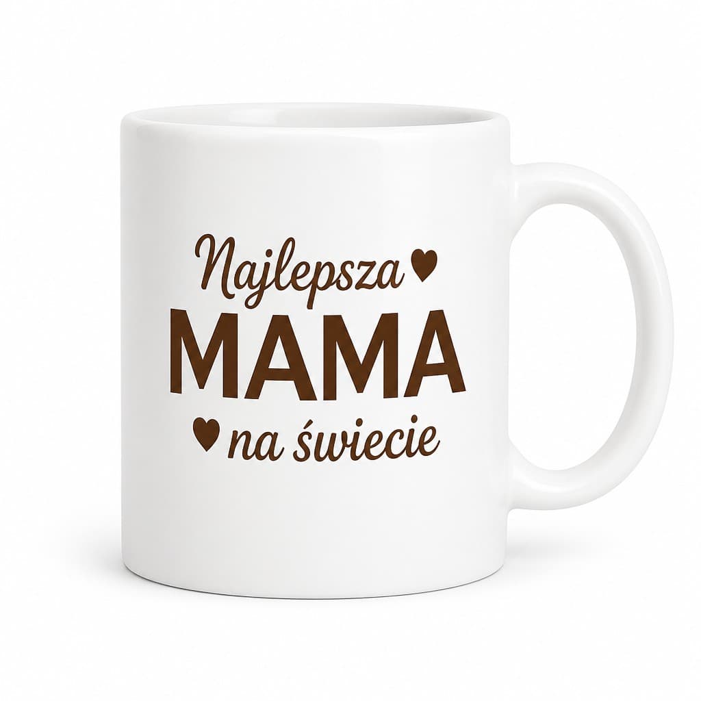 Śmieszny kubek najlepsza mama na świecie