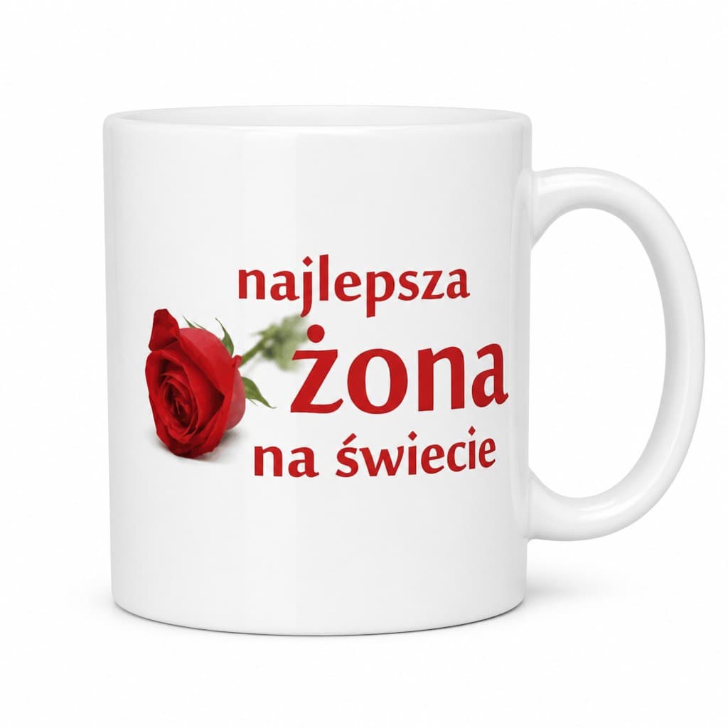 Śmieszny kubek najlepsza żona na świecie