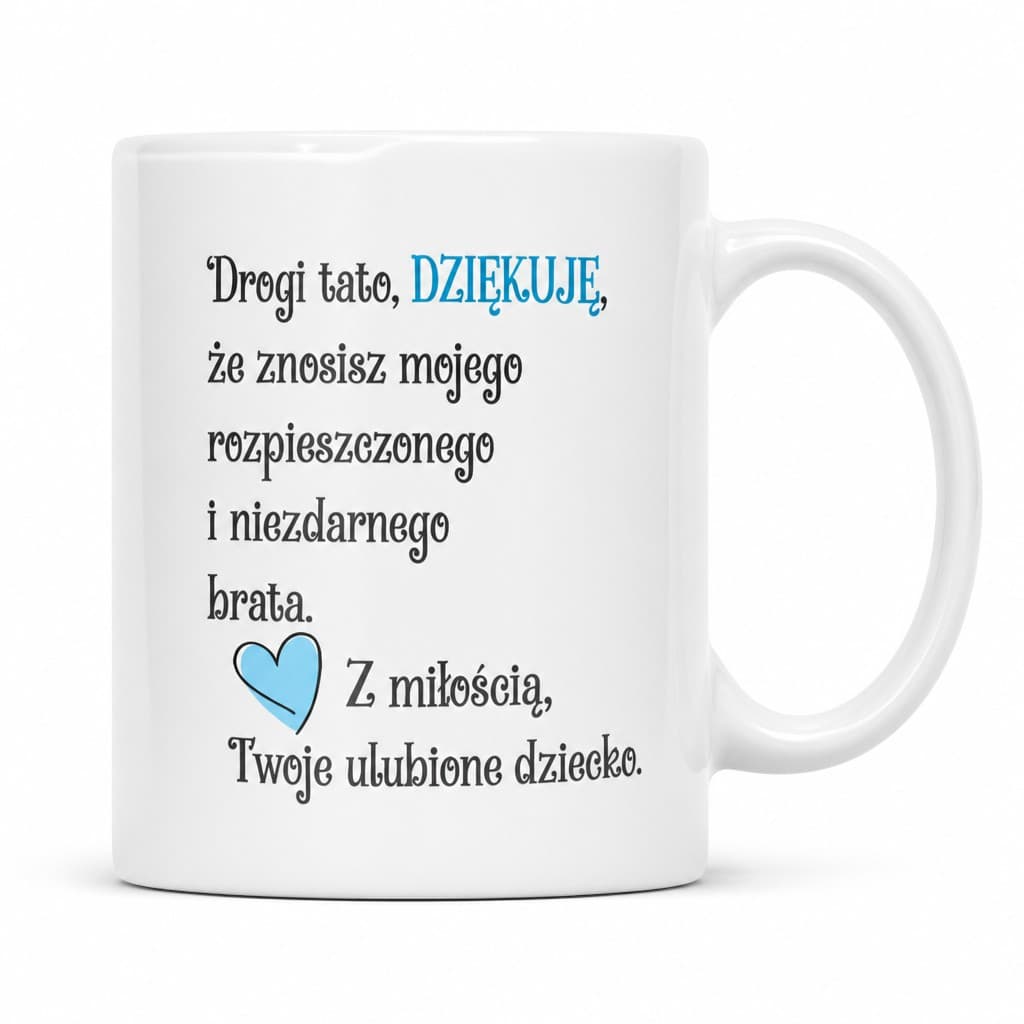 Śmieszny kubek ulubione dziecko taty