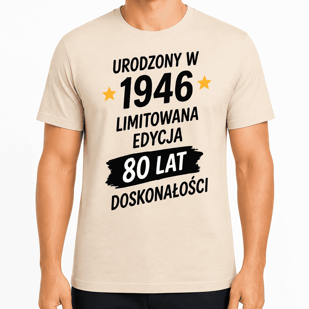 Koszulka na 80. urodziny – Urodzony w 1946 limitowana edycja 80 lat doskonałości