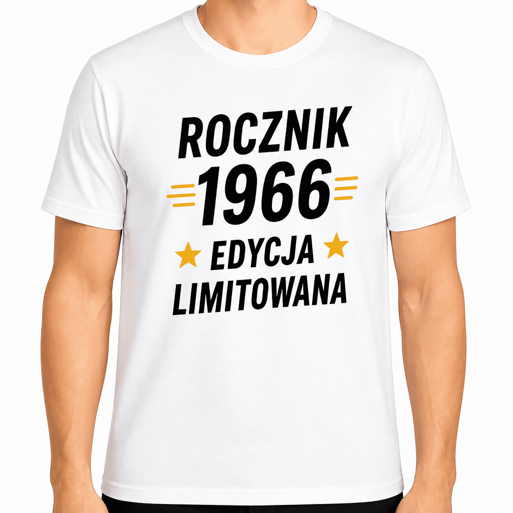 Koszulka na 60. urodziny – Rocznik 1966 edycja limitowana