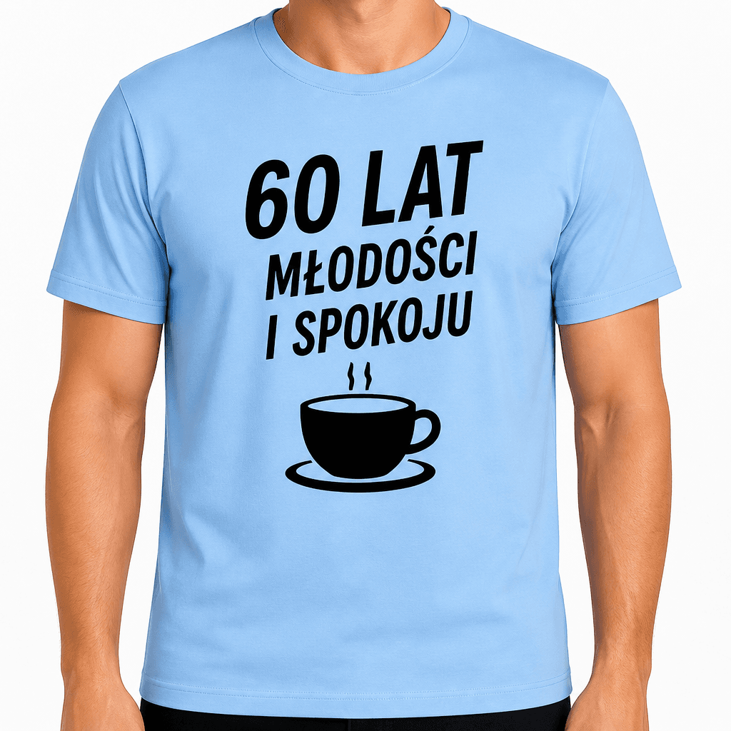 Koszulka na 60. urodziny – 60 lat młodości i spokoju