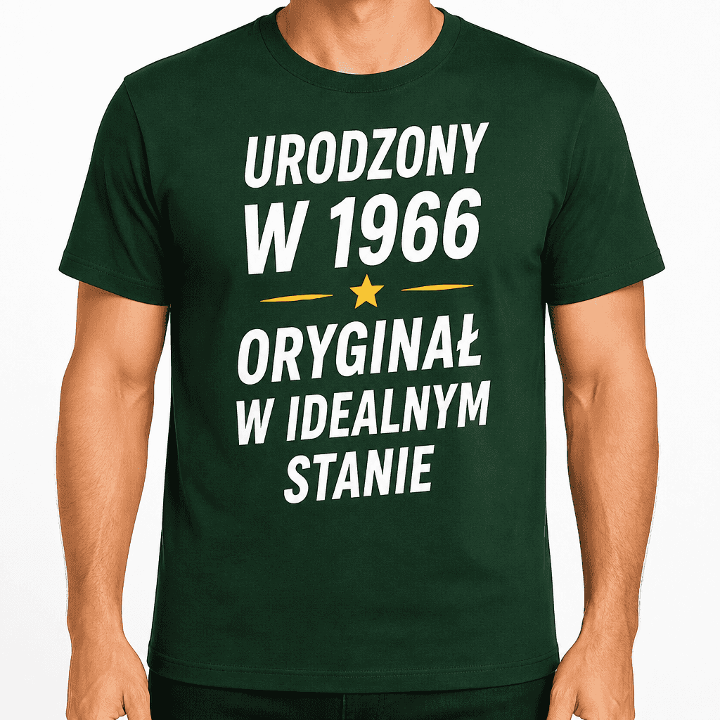 Koszulka na 60. urodziny – Urodzony w 1966 oryginał w idealnym stanie