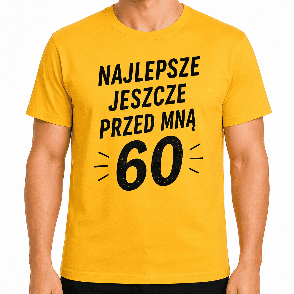 Koszulka na 60. urodziny – Najlepsze jeszcze przed mną 60