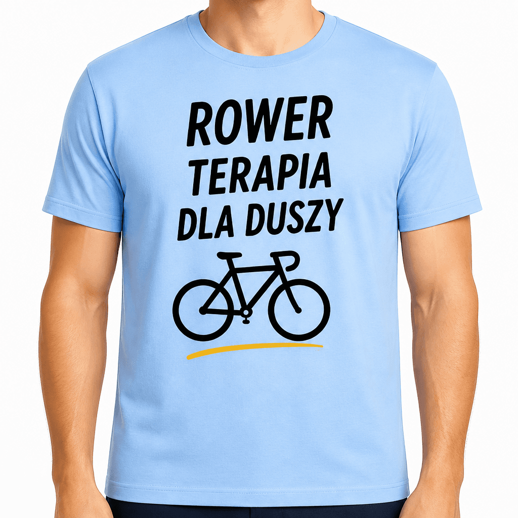 Koszulka na 50. urodziny – Rower terapia dla duszy