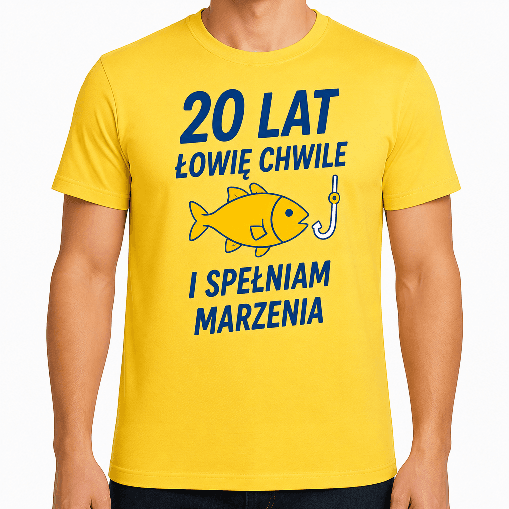 Koszulka na 20. urodziny – 20 lat łowię chwile i spełniam marzenia