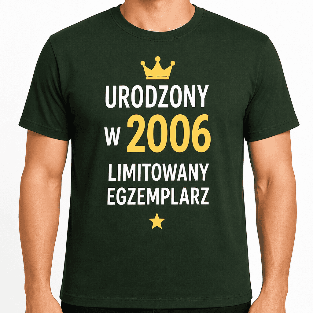 Koszulka na 20. urodziny – Urodzony w 2006 limitowany egzemplarz