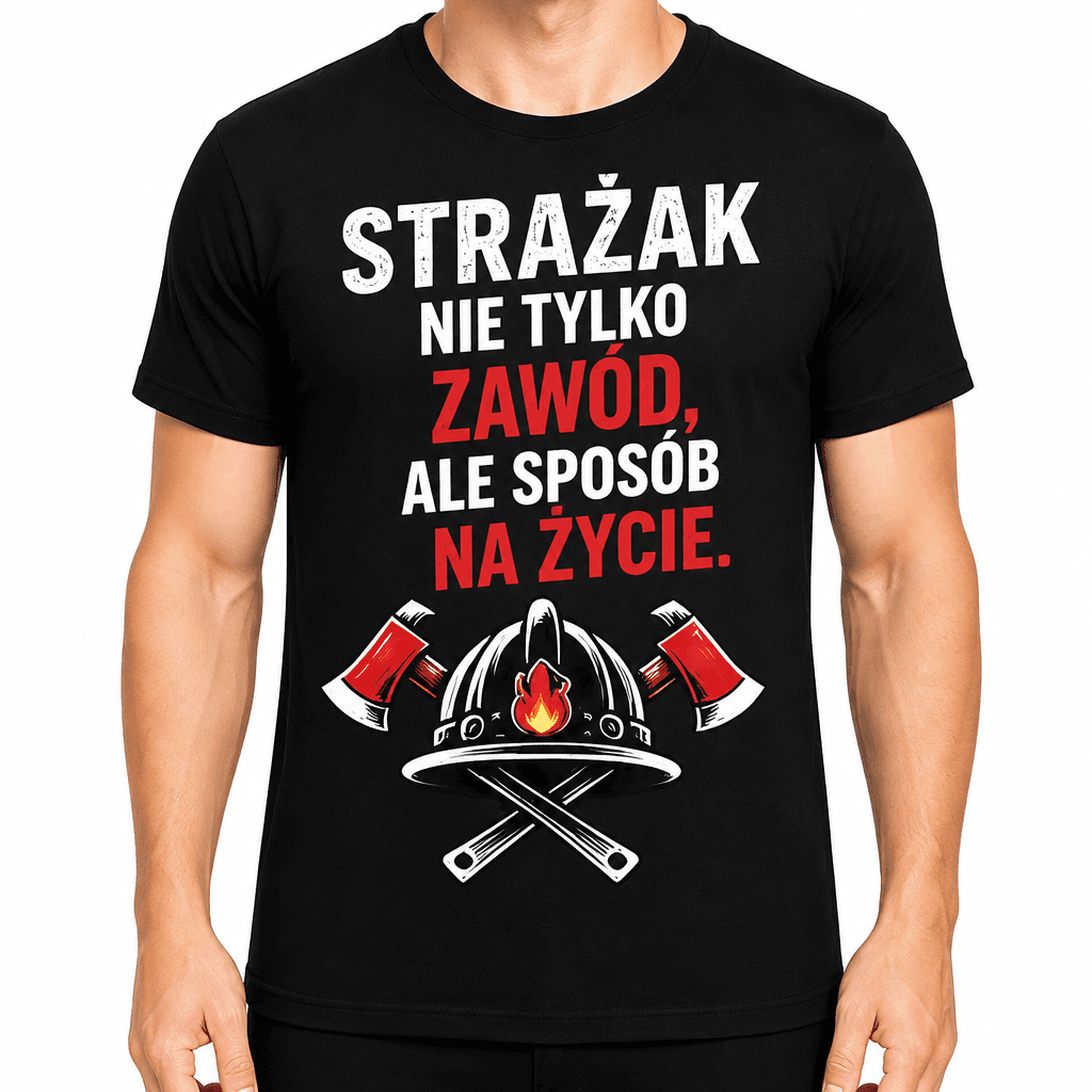 Koszulka dla strażaka – Strażak nie tylko zawód, ale sposób na życie.