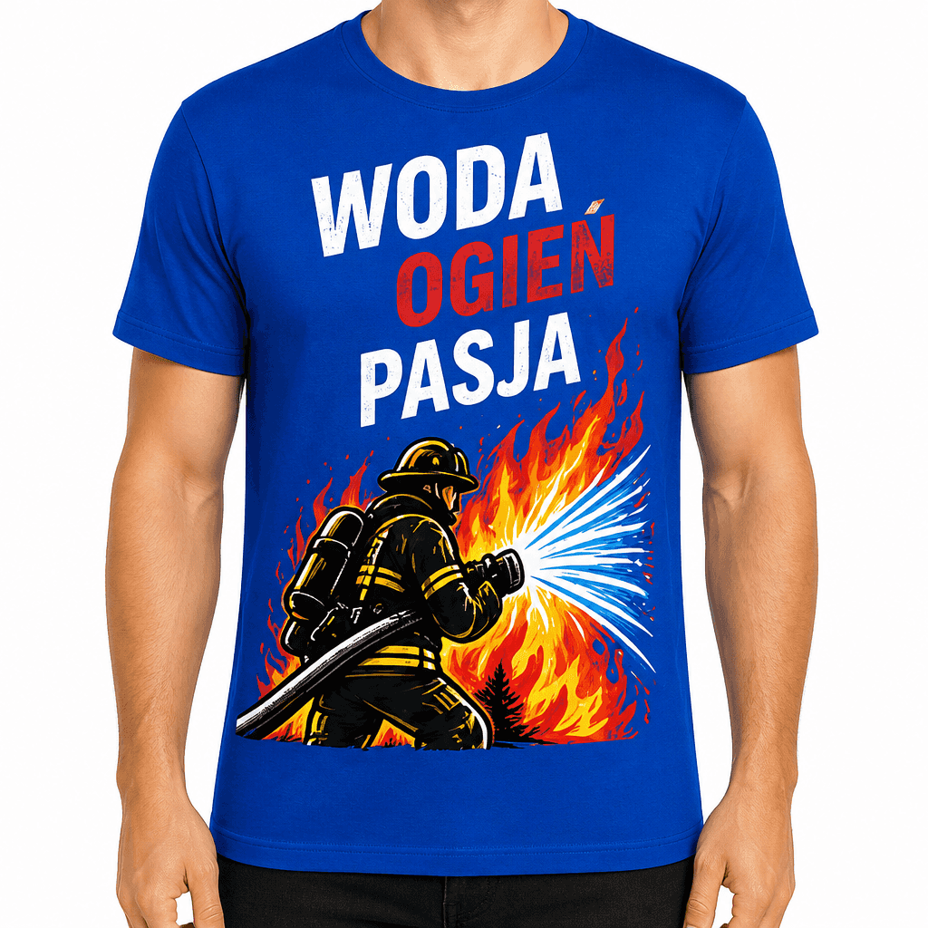 Koszulka dla strażaka – Woda ogień pasja