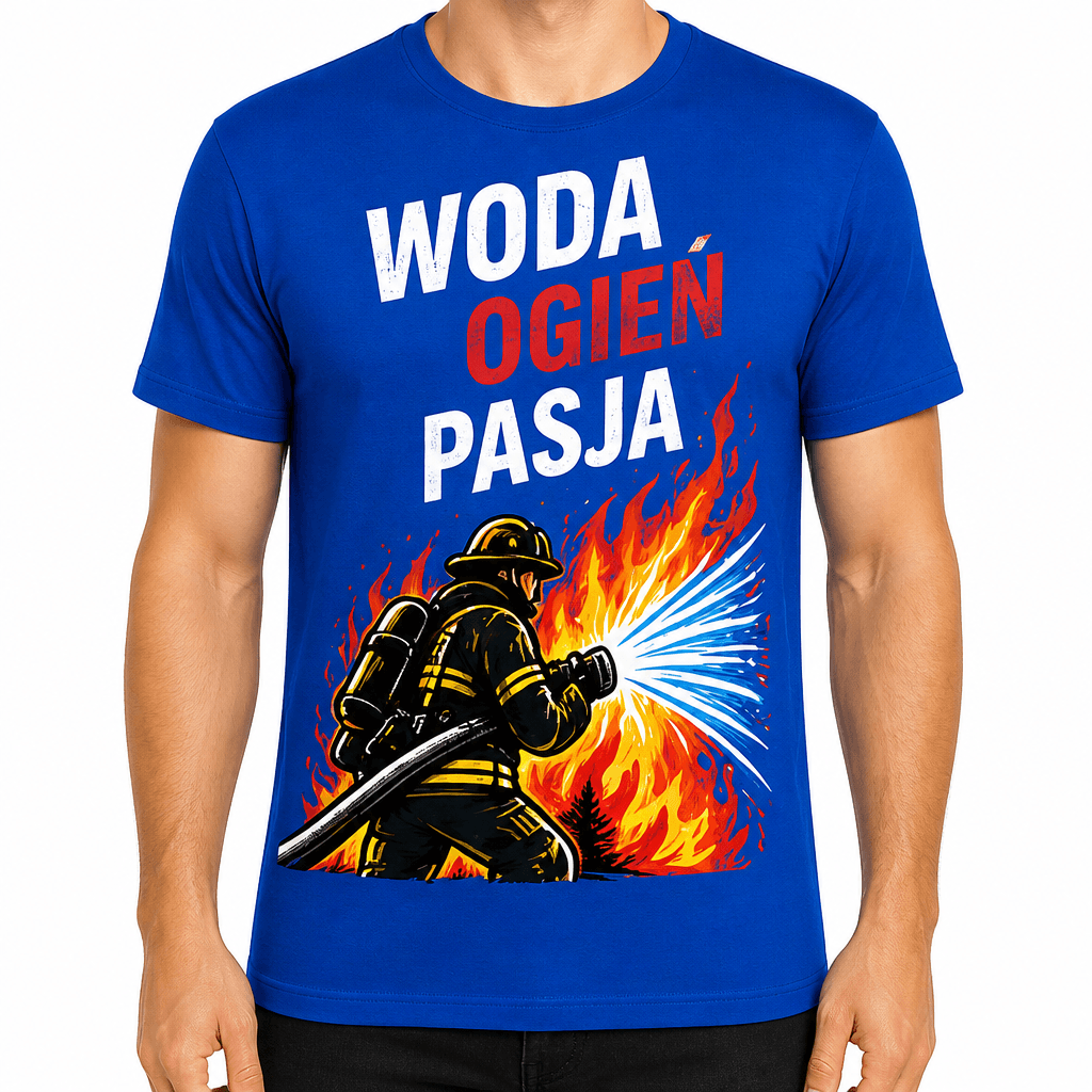 Koszulka dla strażaka – Woda ogień pasja