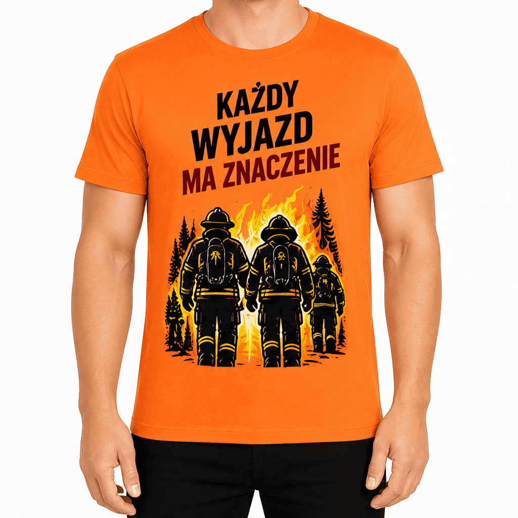 Koszulka dla strażaka – Każdy wyjazd ma znaczenie