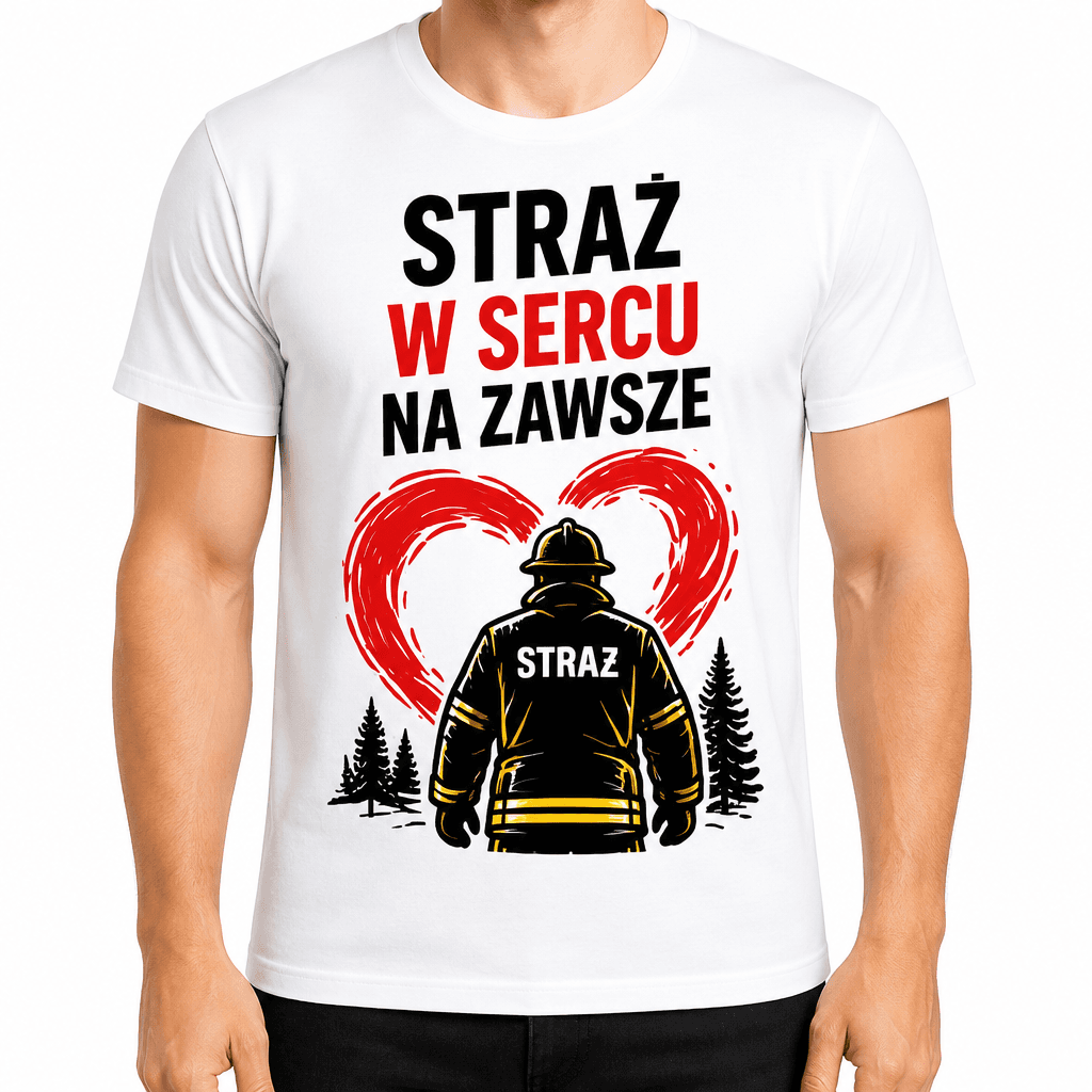 Koszulka dla strażaka – Straż w sercu na zawsze