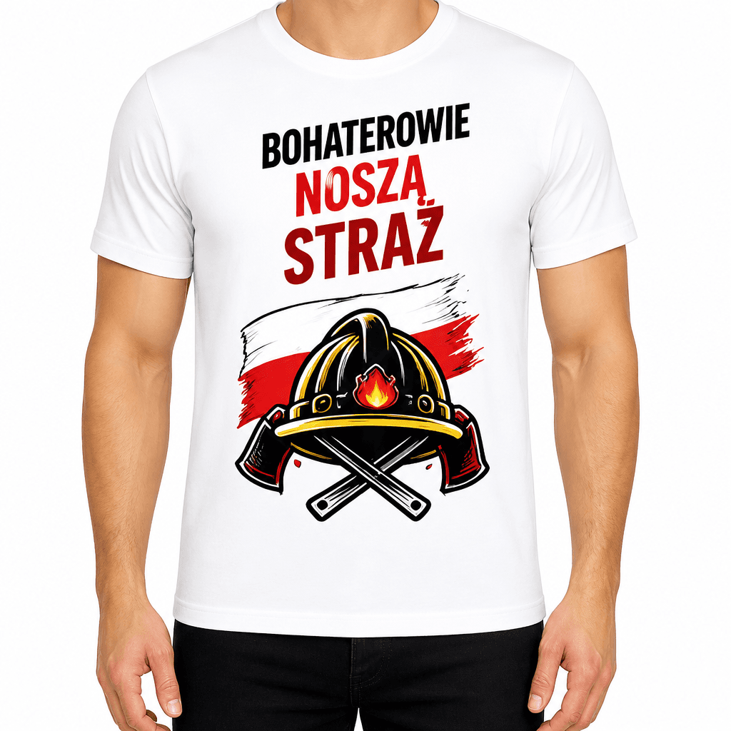 Koszulka dla strażaka – Bohaterowie noszą straż
