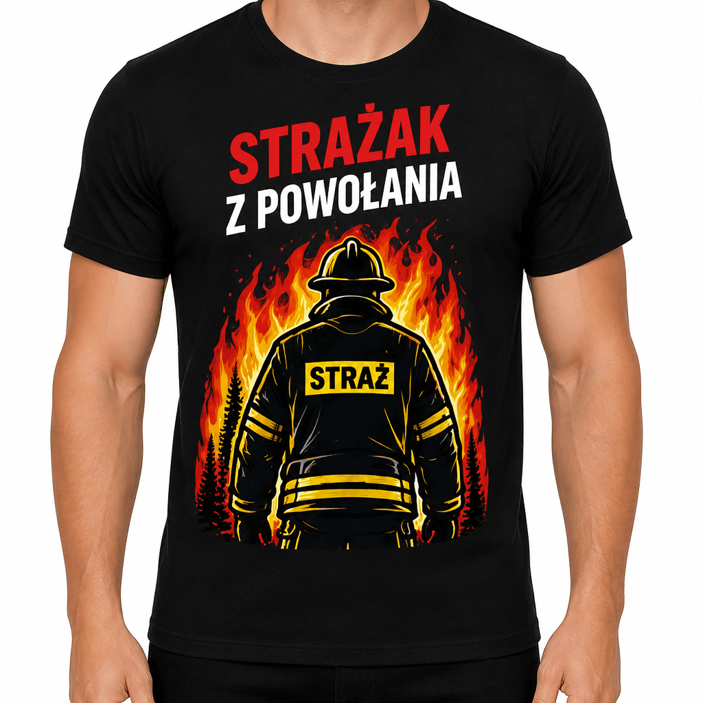 Koszulka dla strażaka – Strażak z powołania